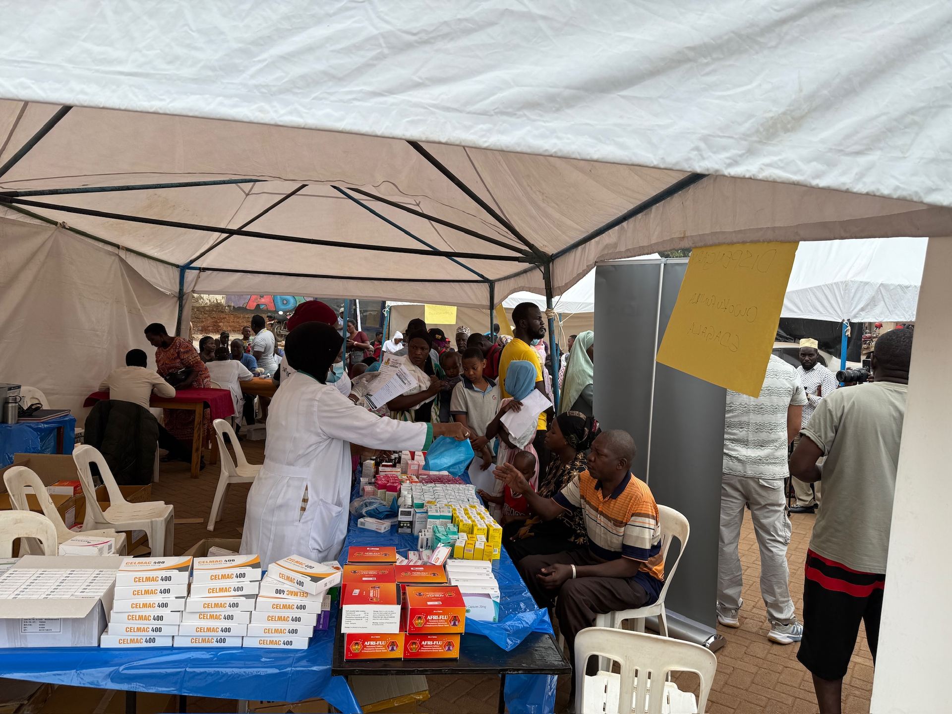Inside the Mengo Social Centre Medical Camp
